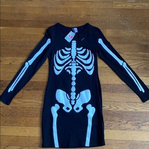 Skeleton bodycon dress